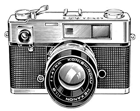 black and white camera clipart|old film camera clip art.